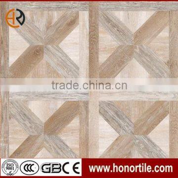 wood grain glazed floor tile rustic porcelain tile in Zibo