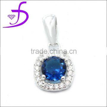 2014 fashion 925 sterling silver gemstone pendant