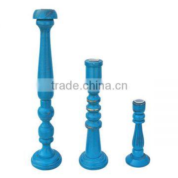 hot selling FSC&BSCI christmas decoration wooden candlestick candle holder