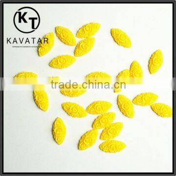 Loose Yellow Flower resin rhinestones for bags