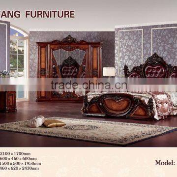 100% hand carving antique bedroom furniture,hot sale bedroom furniture