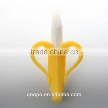 Eco-friendly Bendable Training Silicone Rubber Baby Toothbrush