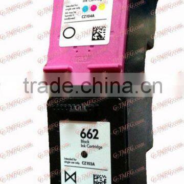 Wholesale Printer Ink Cartridge Compatible CZ103A	662 for HP Deskjet Ink Advantage 2515 All-in-One(CZ280A) Impresora