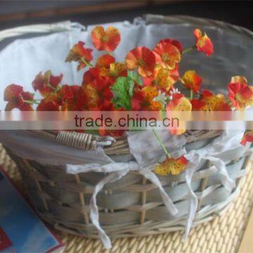 willow stock basket; wicker shopping basket