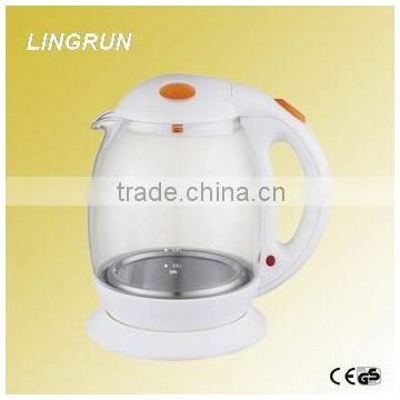 Fashion heat resistant electric glass kettle