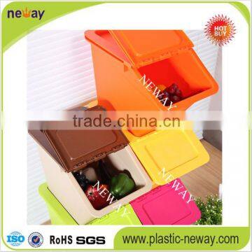 Household Plastic Storage Box With Lid photo-6