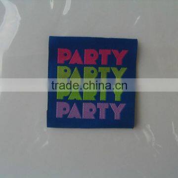 High Density T-shirt Bottom Center Fold Woven Label