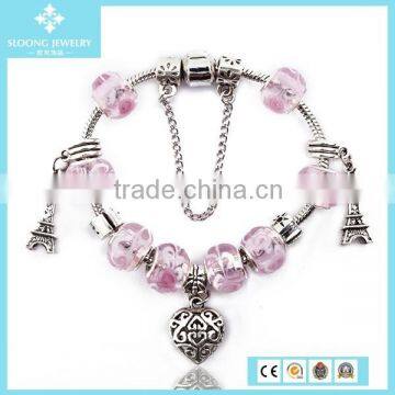 Fashion Colored Man-made Orange Bead Alloy Accessories Bracelet Jewelry Made In China Wholesale photo-5