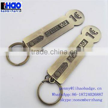 Fashionable metal tag with engraved letters for ladies handbag in bulk