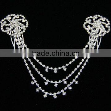 large flower rhinestone comb headband hotsale