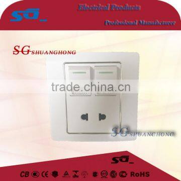 Wall Switch Socket Panel Switch Button 86*86 Square Wall Switch photo-2