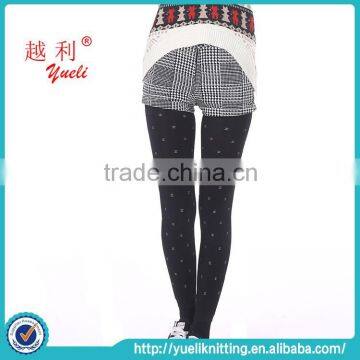 2015 High quality ladies printed sexy cotton printed tube leggings