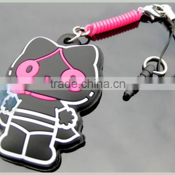 custom pvc rubber key ring accessory 2014 china