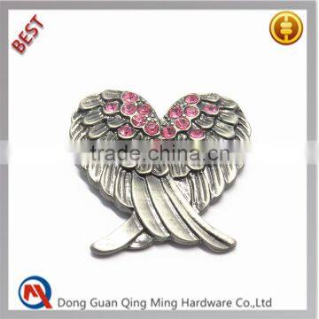 Decorative Metal Logo Wing Ornament For Bags