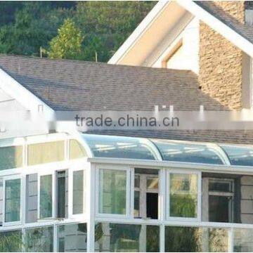 China Best selling aluminum profile sunroom /green house with tempered hurricane impact glass