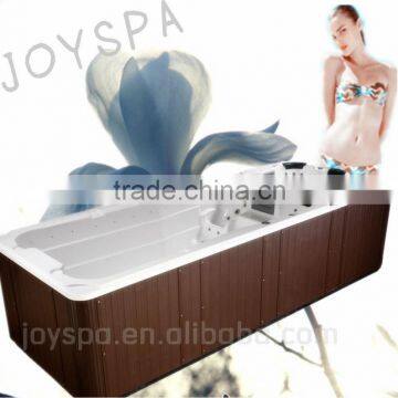 Most Popular Christmas SPECIAL OFFER outdoor dual zone hydro hot swim pool / swim spa with powerful stainless steel jets