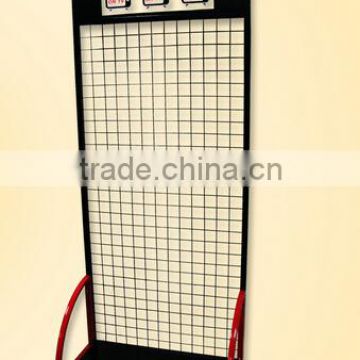 custom retail shop floor standing product hook metal display rack/display rack for hanging items/metal display stand