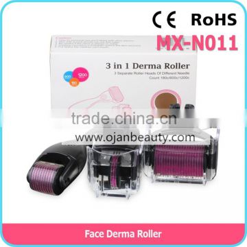 Titanium 3 in 1 derma roller for face dermaroller manufacturer price