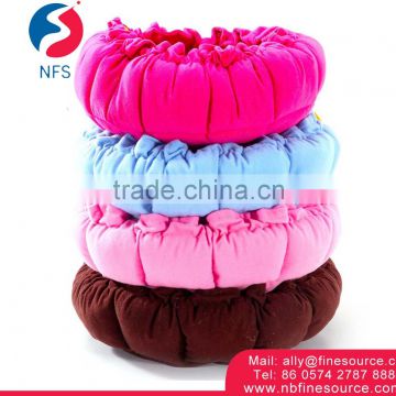 Dual Drawstring Style Pumpkin Phape Colorful Plush Animal Shaped Dog Pet Bed