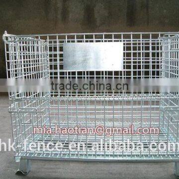 906 x 710 x 750mm industrial stackable storage wire mesh containers