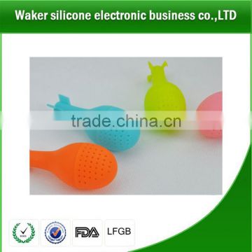 cute portable silicone tea strainer