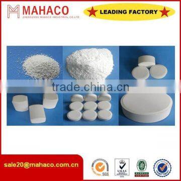 2015 hot sale Trichloroisocyanuric acid/TCCA 90% Powder/Granular/Tablet for swiming pool