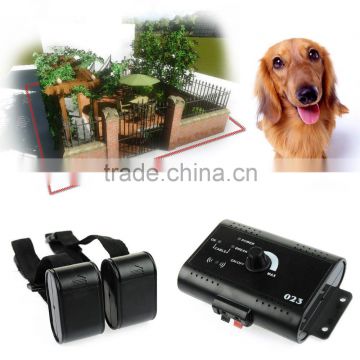 Electric Pet Fence System Buried Wire Shock Collar for 2 Dogs Waterproof