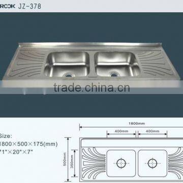 Double Bowl Stainless Steel Sink, Manufacture Kitchen Sinks, Kitchen Washing Basin photo-2