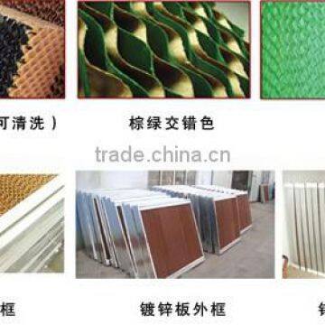 Greenhouse evaporative cooling pad