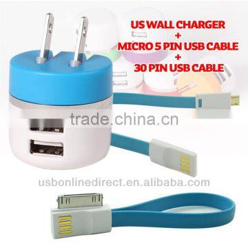 dual usb charger usb travel charger usb home charger/universal travel adapter with usb charger 5V1A For samsung HTC iphone 5