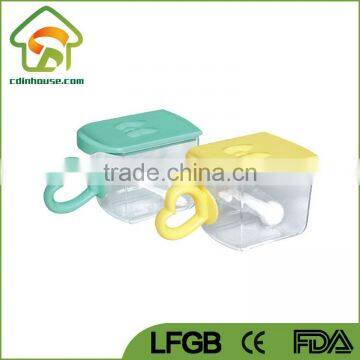 Plastic Heart Shape Condiment Dispenser With Spoon photo-2