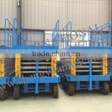 High Quality 16m Hydraulic Scissor Lift Table For Aerial Working