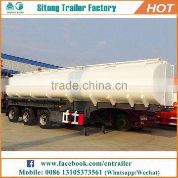 Factory direct oil transportation petrol oil tank semi trailer used thunder creek fuel trailer