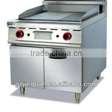 Stainless Steel CE Gas Griddle With Cabinet (GH-986)