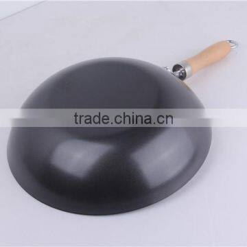 Hand Hammered Cooking Non Stick Industrial Carbon Steel Wok