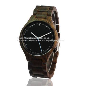 2017 pure wooden quartz relojes men watches for sell