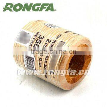 transparent plastic coated double wire plant twist tie