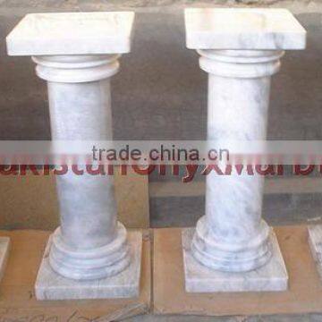NATURAL ZIARAT WHITE MARBLE PEDESTALS