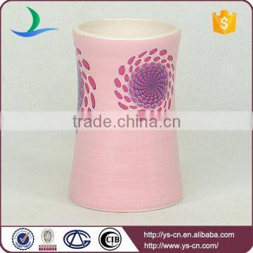 Pink Patterns Decal Ceramic Decorative Bath Sets And Accessories photo-4