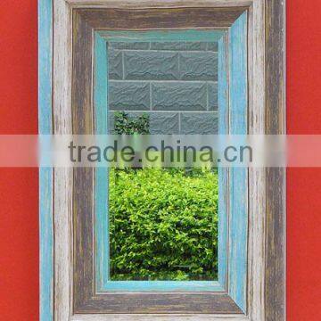 2014 outdoor decorative wood wall mirror