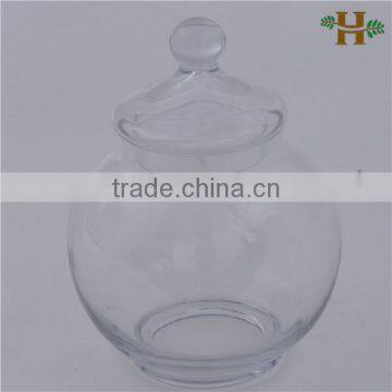 round glass jar with lid,glass honey jar
