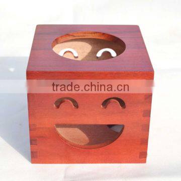 Custom Wood Box,Openwork Carving Wooden Pumping Paper Box