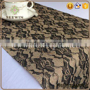 Awards Banquet Table Runner Polyester Jute Fabric photo-6