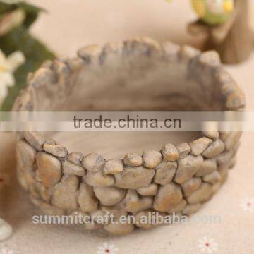 Imitation Stone Resin Small Garden Flower Pot photo-5