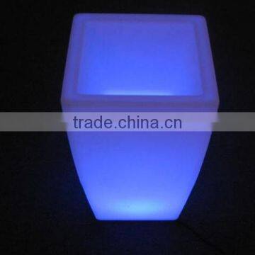 plastic flower pot&LED hot sale flower pot colourful pot for party