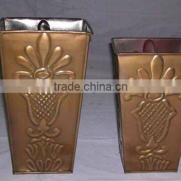 Decorative metal planters,Galvanized metal planter,Antique Metal Planters