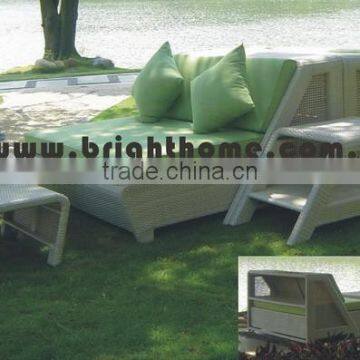 Ourdoor Rattan Two Seaters Sofa Bed