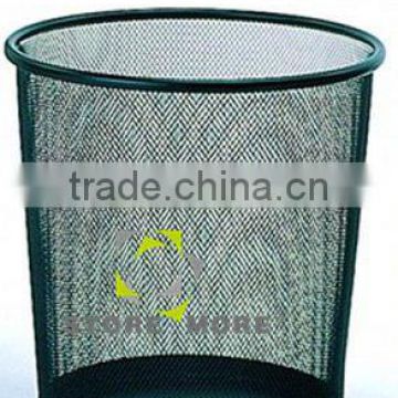 Small Plastic Colorful Mesh Trash Can