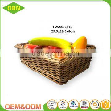 Household Rectangular Fruit Wicker Basket Tray photo-2