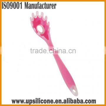 Silicone Pasta Fork in Hygienic Solid Coating, Spaghetti Fork with Bonus Cooking Tips